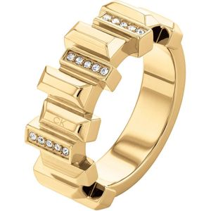 Calvin Klein - 35000333 - Ring - Dames - roestvrij staal - geelgoud