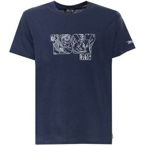 MCS - T-shirt - 10BTS004-L2301-NAVY-GXXL - Heren