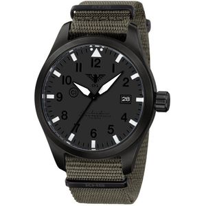 KHS - KHS.AIRBSXT.NSGO - Polshorloge - Airleader Black Steel XTAC - Heren