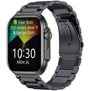 Smarty2.0 - SW068D01 - Smartwatch - Unisex - Boost - Metall - zwart