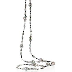 Luna-Pearls - Dames Colliers - 750 / - rose goud - 750 / - wit goud - parel - 216.0669