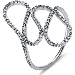 Luna Creation - Ring - Dames - 18K witgoud - Diamant - 0.28 ct - 1N807W853-2-53