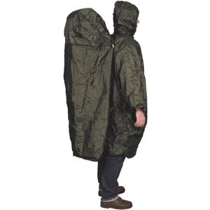 TravelSafe - Regenhoes - Olijfgroen - Met Rugzakverlenging - L/XL