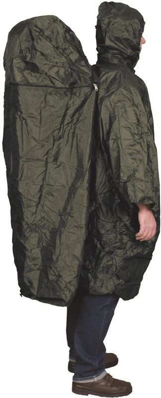 TravelSafe - Regenhoes - Olijfgroen - Met Rugzakverlenging - L/XL