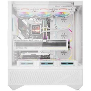 darkFlash - DY460 White + 4 fans - Computerkast