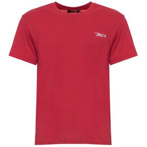 MCS - T-shirt - 10BTS001-L2301-RED-GL - Heren
