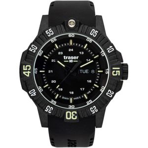 TraserH3 - 110723 - Polshorloge - Heren - Quartz - P99 Q Tactical Zwart - Swiss Made