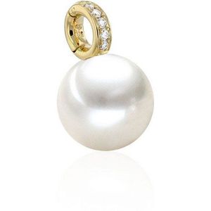 Luna-Pearls - 202.1630 - Hanger - 750/-Roze goud met Zoetwater gekweekte parel