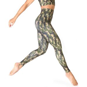 Bodyboo - Kleding - Legging - BB23956-Camo-Groen - Dames - olijf,kaki