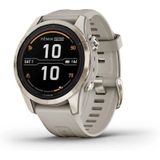 Garmin - 010-02776-15 - Fenix 7S Pro Sapphire Solar - Beige/Zacht goud