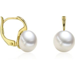 Luna-Pearls - 311.0947 - Oorbellen - Zoetwater gekweekte parel 7,5-8mm - 14K geelgoud