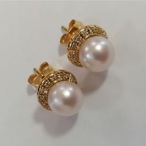 Luna-Pearls - Oorknoppen - parel - M_S2_O--AE0073-GG