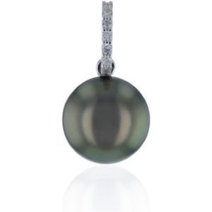 Luna-Pearls - 202.1536 - Hanger - Tahitiaanse gekweekte parel 10-11mm - 18K witgoud