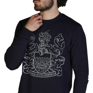 Aquascutum - FAI001-85 - Sweatshirt - Navy, White - Heren