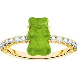 Thomas Sabo - TR2459-414-6-56 - Ring - 925 zilver - Dames - Goldb�r groen - Ringmaat 56