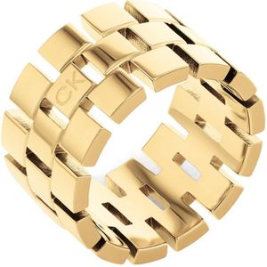 Calvin Klein - 35000325 - Ring - Dames - roestvrij staal - geelgoud