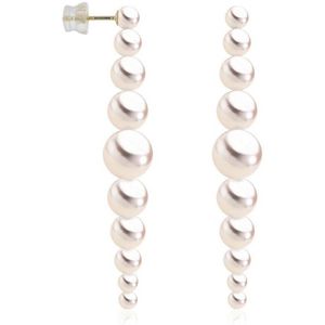 Luna-Pearls - 310.0836 - Oorbellen - 585/-Geel goud met Zoetwater gekweekte parel