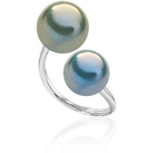 Luna-Pearls - 008.0537-54 - Ring - 750/-Wit goud met Tahiti gekweekte parel - Maat 54
