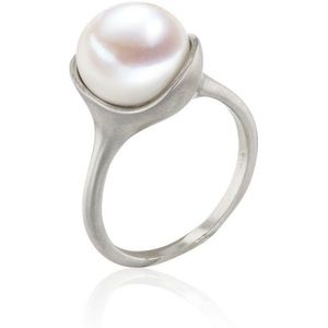 Luna-Pearls - 009.0053-55 - Ring - 925/-Zilver met Zoetwater gekweekte parel - Maat 55