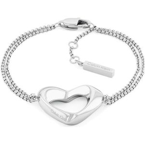 Calvin Klein - 35000758 - Armband - Dames - Roestvrij staal - zilver - 16+2,5cm