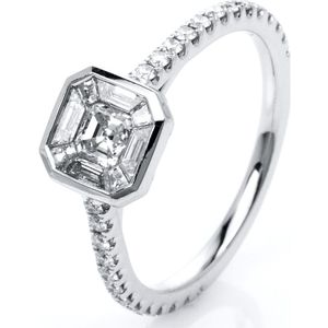 Luna Creation - Ring - Dames - 18K witgoud - Diamant - 0.91 ct - 1J405W853-1-53