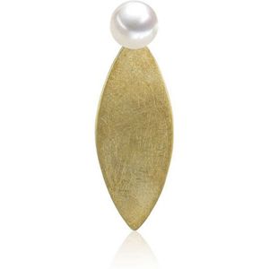 Luna-Pearls - 204.1414 - Hanger - 585/-Wit goud met Zoetwater gekweekte parel en Diamant