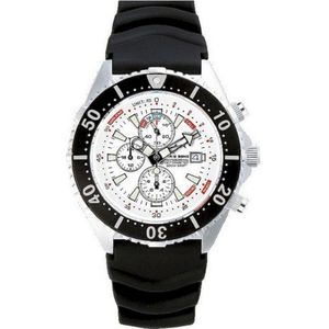 Chris Benz  Unisex horloge CB-C300-W-KBS Chronograaf, Lichtwijzer, Stopwatch, Dieptemeter, dato, maximale dieptegeheugen