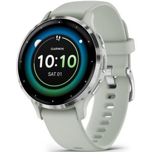 Garmin - 010-02785-01 - Smartwatch - Venu® 3S - grijs/zilver - siliconen band