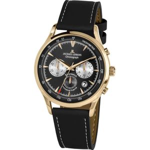 Jacques Lemans - 1-2068I - Polshorloge - Heren - Quartz - Chronograph - Retro Classic