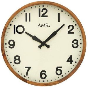 AMS - 9535 - wandklok - Quartz - Analoog
