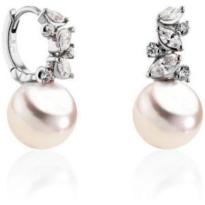 Luna-Pearls - 312.1643 - Oorbellen - 585/-Wit goud met Zoetwater gekweekte parel