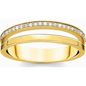 Thomas Sabo - TR2316-414-14-48 - Ring - Dames - 925er Zilver geel verguld - ringmaat 48
