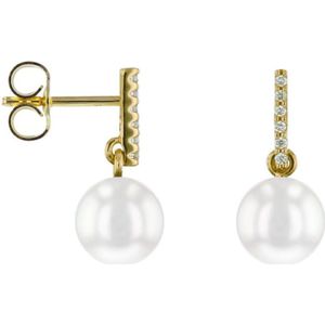 Luna-Pearls  Oorringen oorsieraden HS1488_8.5-9mm