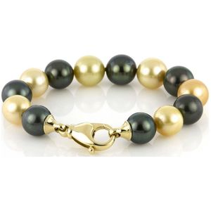 Luna Creation - Armband - 18K Geelgoud - Zuidzee/Tahiti 12.5-13.5 mm - 5A043G8-1