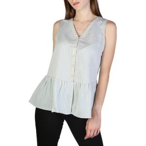 Armani Exchange - Kleding - Overhemden - 3ZYH47YNCMZ3531 - Dames - Lichtblauw,Wit