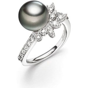 Luna-Pearls - 005.1080 - Ring - 750/-Wit goud met Akoya gekweekte parel