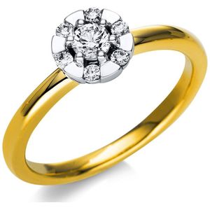 Luna Creation - Dames Ring - 750/- 18 karaat - Diamant - 1T812GW854-1 - Ringmaat 54