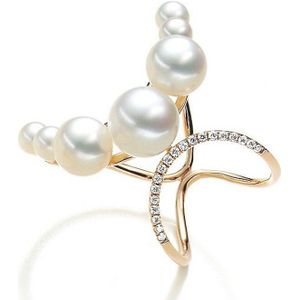 Luna-Pearls - Ring - 585 / - rose goud - 005.0947-53
