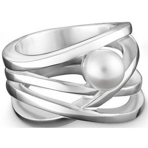 Quinn - Dames Ring - 925 / - zilver - parel - 02175578