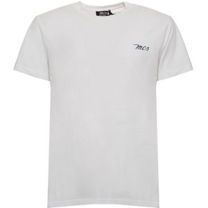 MCS - T-shirt - 10BTS001-L2301-WHITE-GXL - Heren