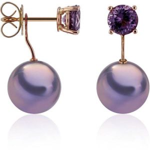 Luna-Pearls - 311.2003 - Oorbellen - 585/-Geel goud met Zuidzee gekweekte parel