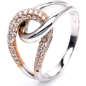 Luna Creation - Dames Ring - 585/- 14 karaat - Diamant - 1E321WR453-1 - Ringmaat 53