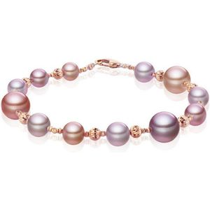 Luna-Pearls - 104.0630 - Armband - 585/-Geel goud met Zoetwater gekweekte parel