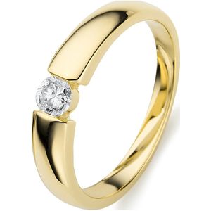 Luna Creation - Ring - Dames - Geelgoud 14K - Diamant - 0.2 ct - 1A356G453-1-53