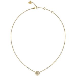 Guess - JUBN03124JWYGT-U Collier - Goudkleurig - Verstelbaar - Kristallen
