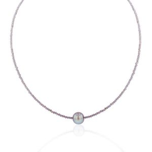 Luna-Pearls - 216.0732 - Ketting - 585/-Geel goud met Zoetwater gekweekte parel