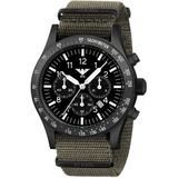 KHS - KHS.PLABSSC.NSGO - Polshorloge - Heren - Solar - PLATOON Black Steel Solar Chronograph