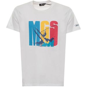 MCS - T-shirt - 10BTS003-L2301-WHITE-GXXL - Heren