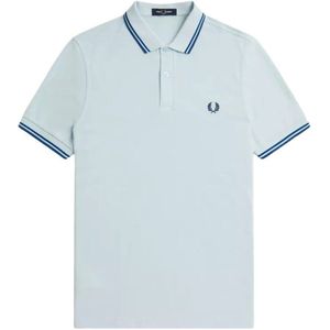 Poloshirt - Lichtblauw - Donkerblauw - 100% Katoen