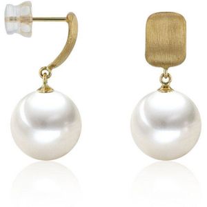 Luna-Pearls - 311.2077 - Oorbellen - 585/-Geel goud met Zoetwater gekweekte parel